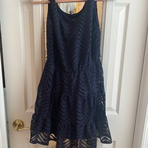 Navy blue lace dress